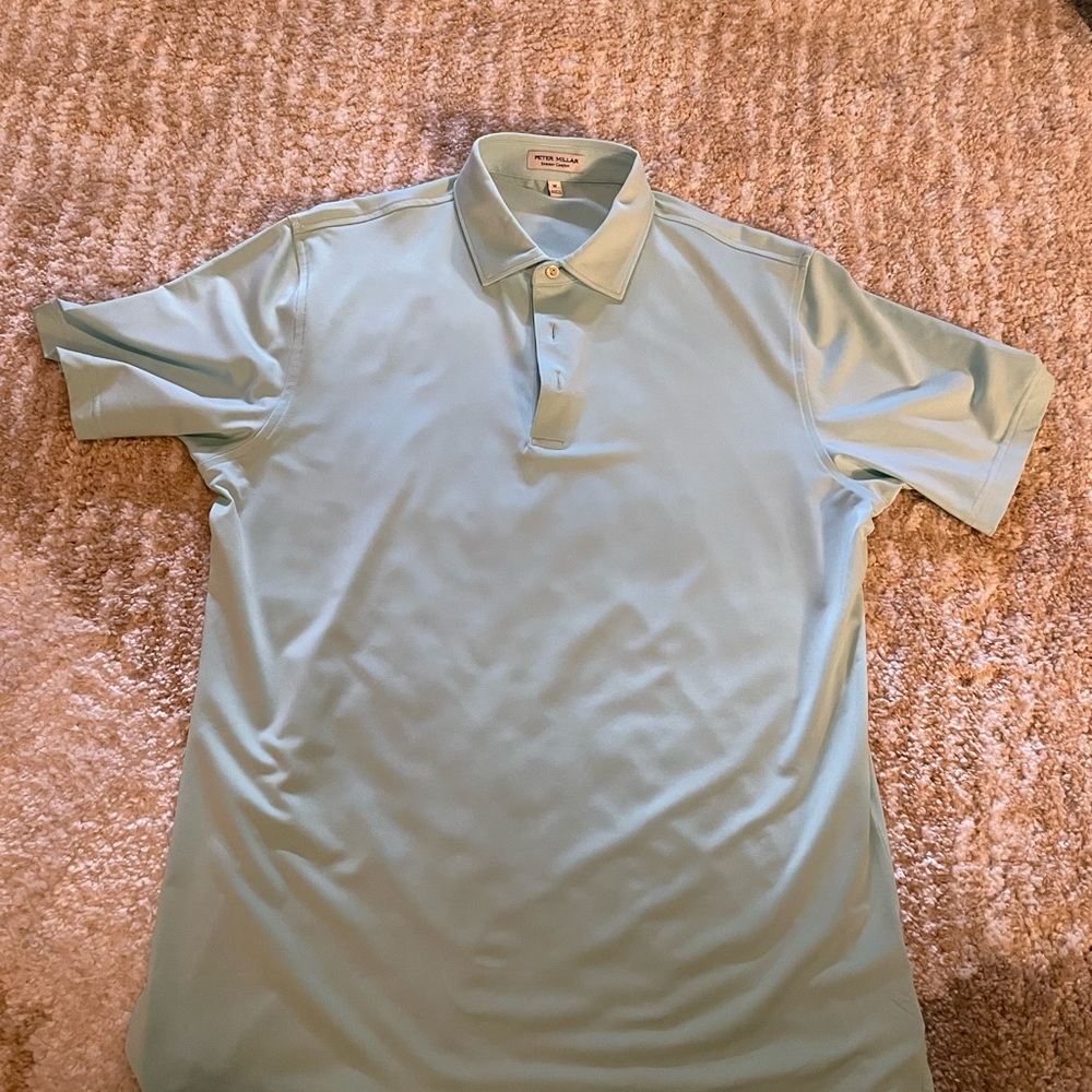 Peter Millar Blue Polo Shirt